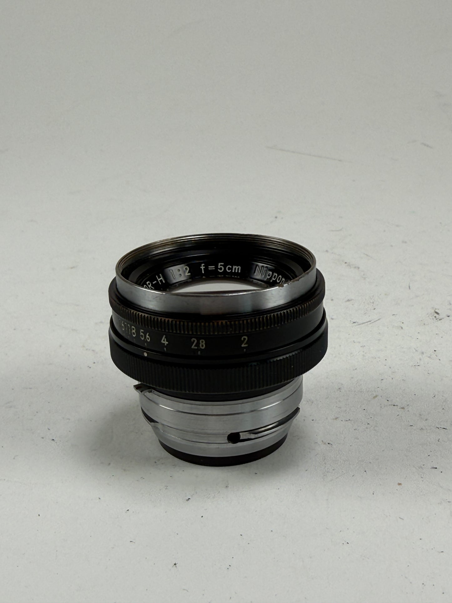 Nikon Nikkor H 5cm 50mm f2 S Mount Lens black