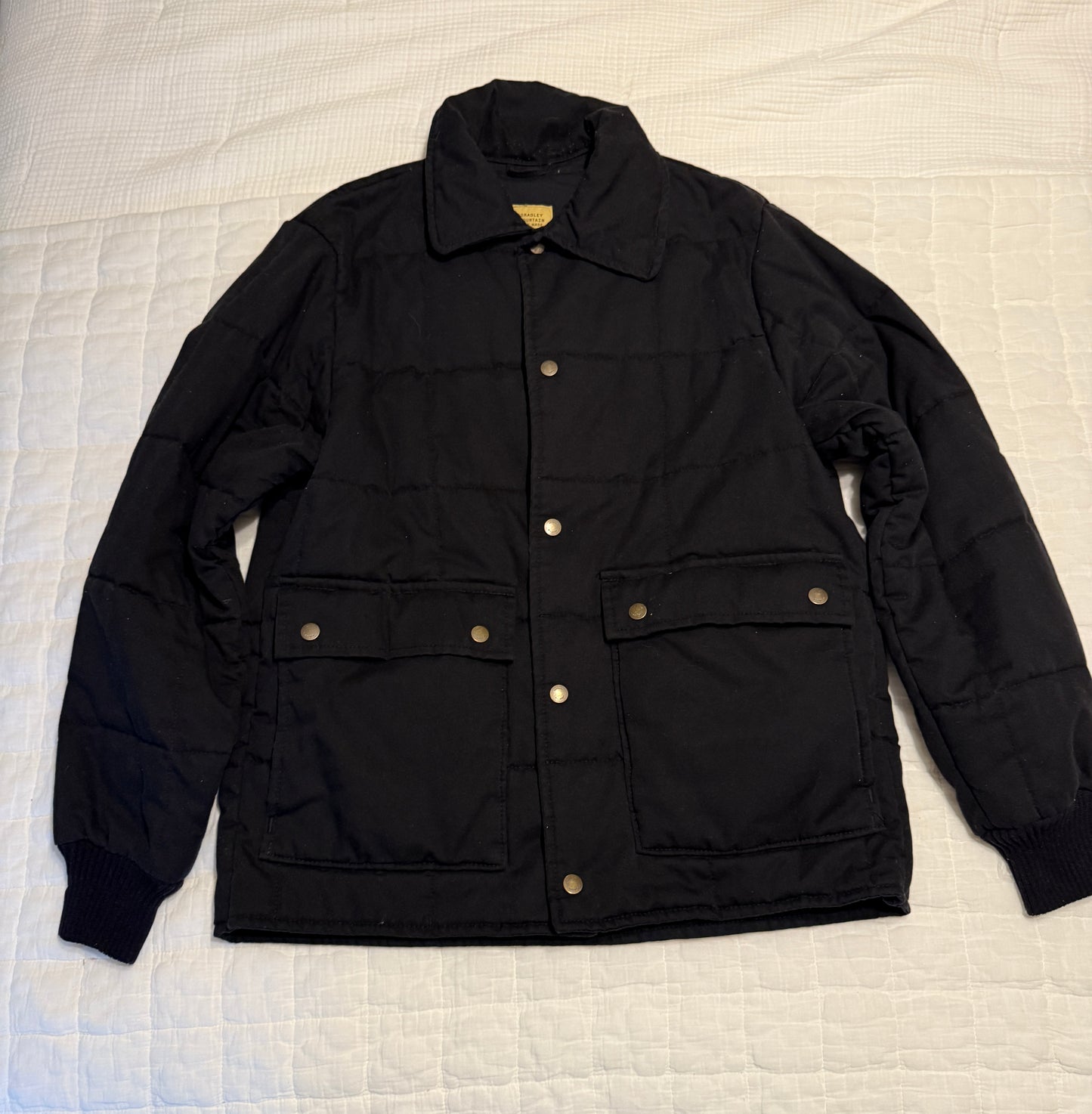 Bradley Mountain Quilted black jacket Men’s L Large