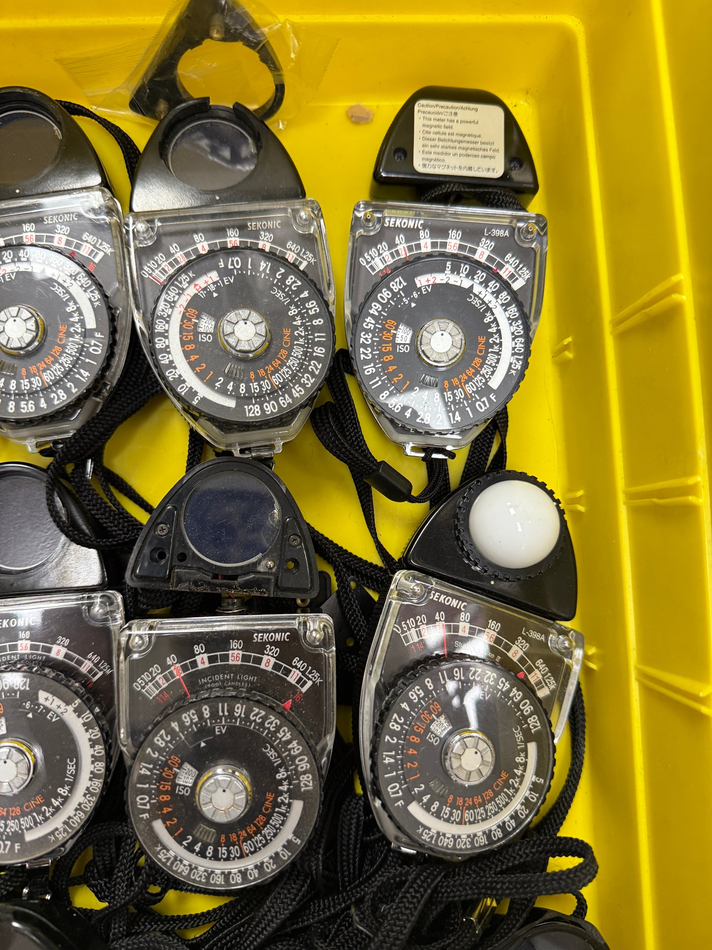 Sekonic studio deluxe light meter parts lot of 15 398A, 398M
