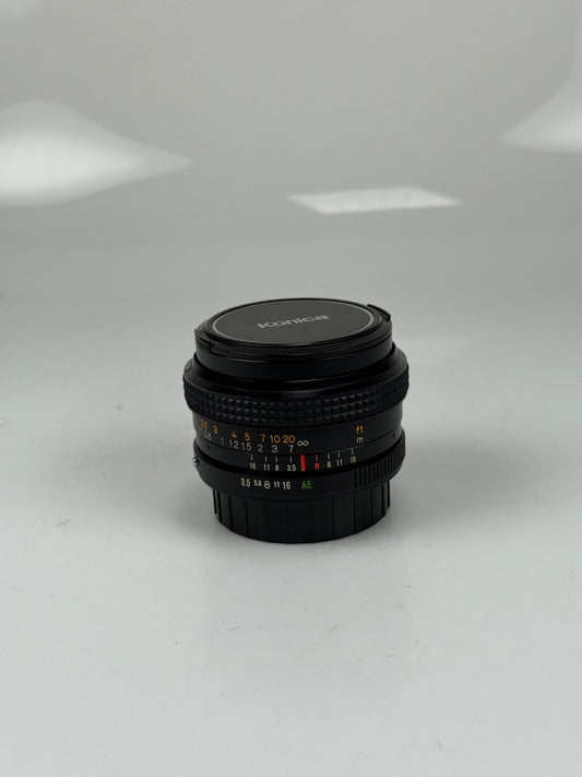 KONICA HEXAGON AR 28mm f3.5 AE WIDE ANGLE LENS
