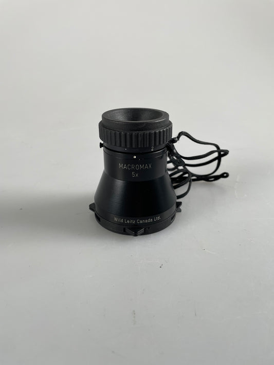 Emo Leitz (Leica) Macromax Magnifier Loupe 5X - with 35 mm film holder