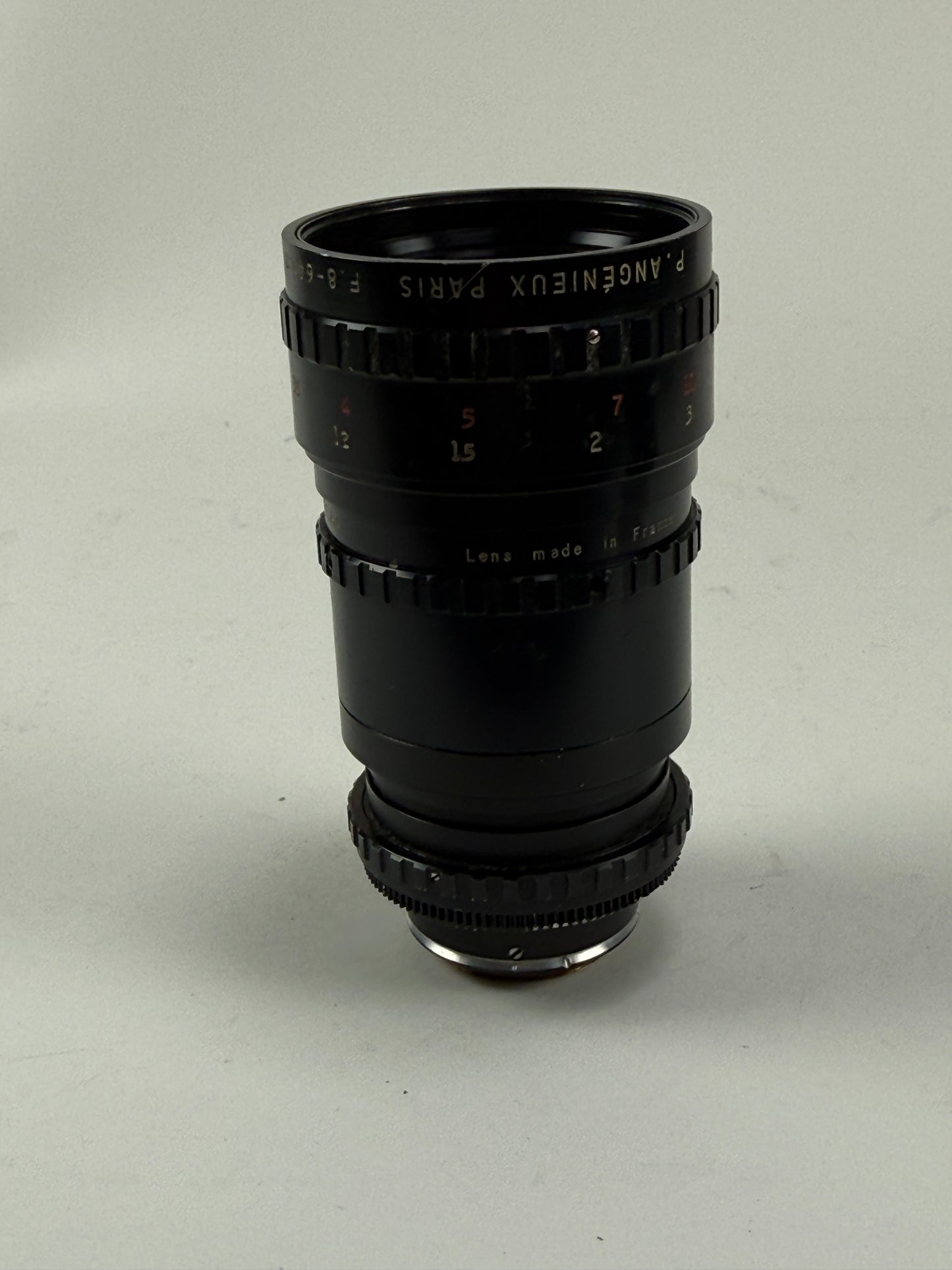 Angenieux 8-64mm 1.9 8x8 B Zoom Lens for Beaulieu Super 8 c mount