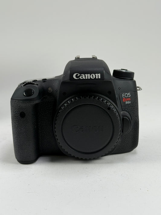 Canon EOS Rebel T6s 24.2MP Digital SLR Camera - Black (Body Only)