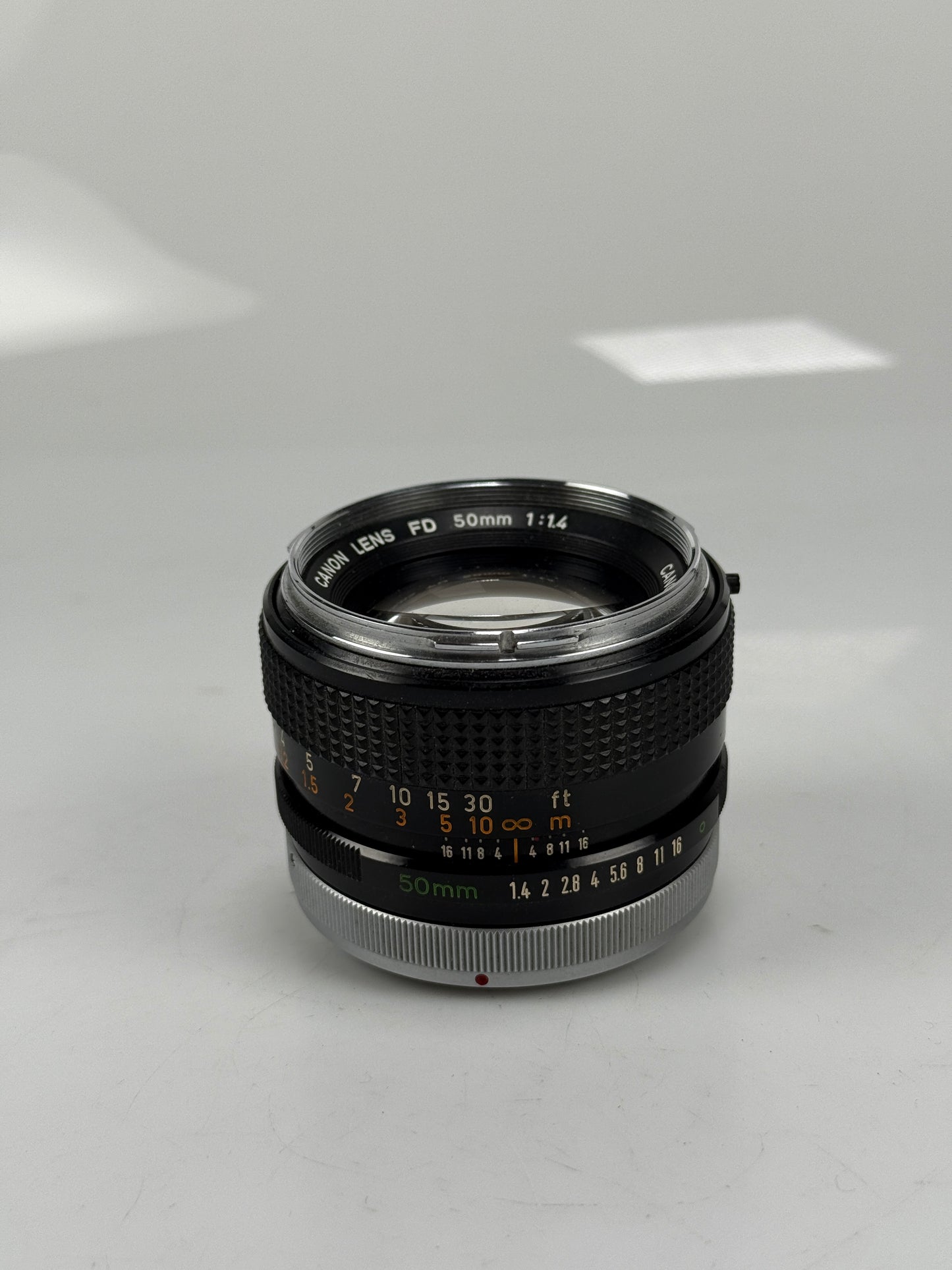 Canon FD Chrome nose 50mm f1.4 MF prime Lens