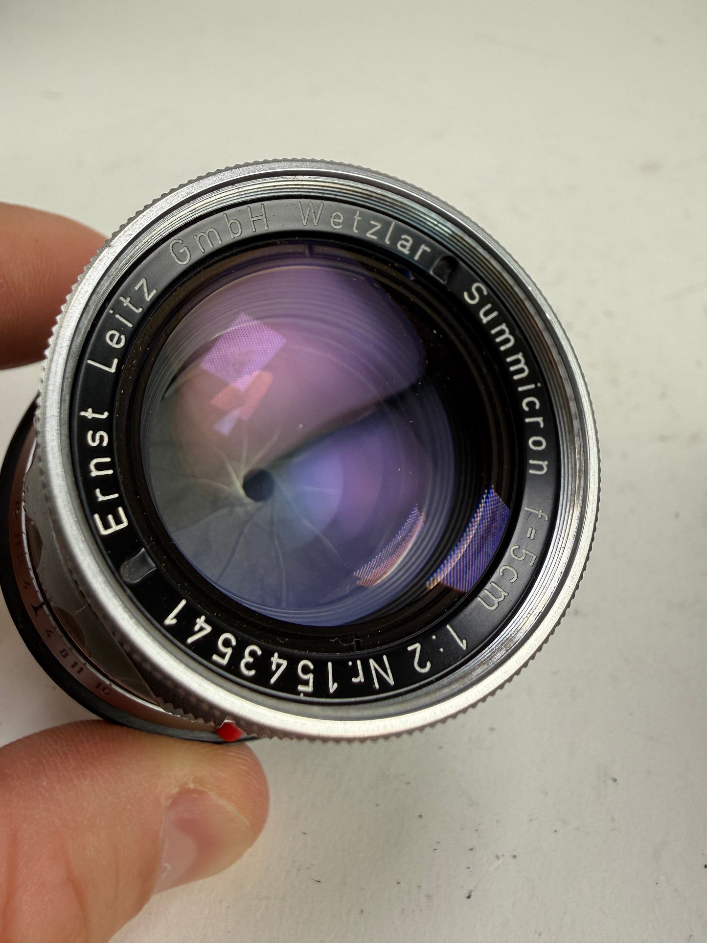 Leica Leitz Wetzlar Summicron M 50mm F2 Rigid Lens
