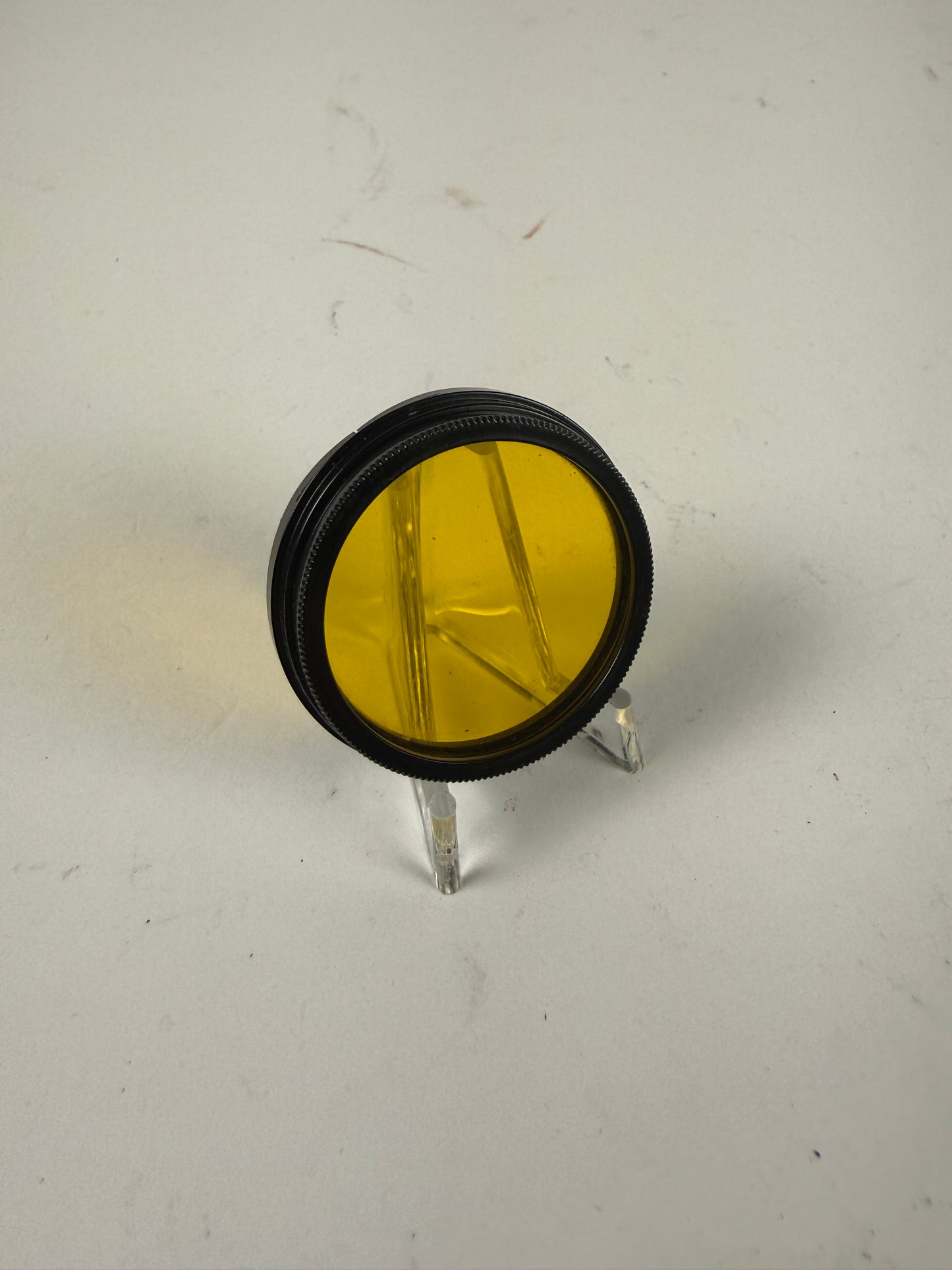 Leitz Leica Black A36 Yellow 3 Contrast Camera Lens Filter - Summitar push on 36mm