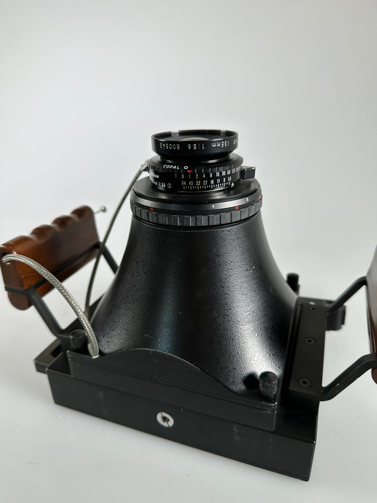 Fotoman 45PS 4x5 large format camera with Nikon 135mm f5.6 lens, finder, rangefinder