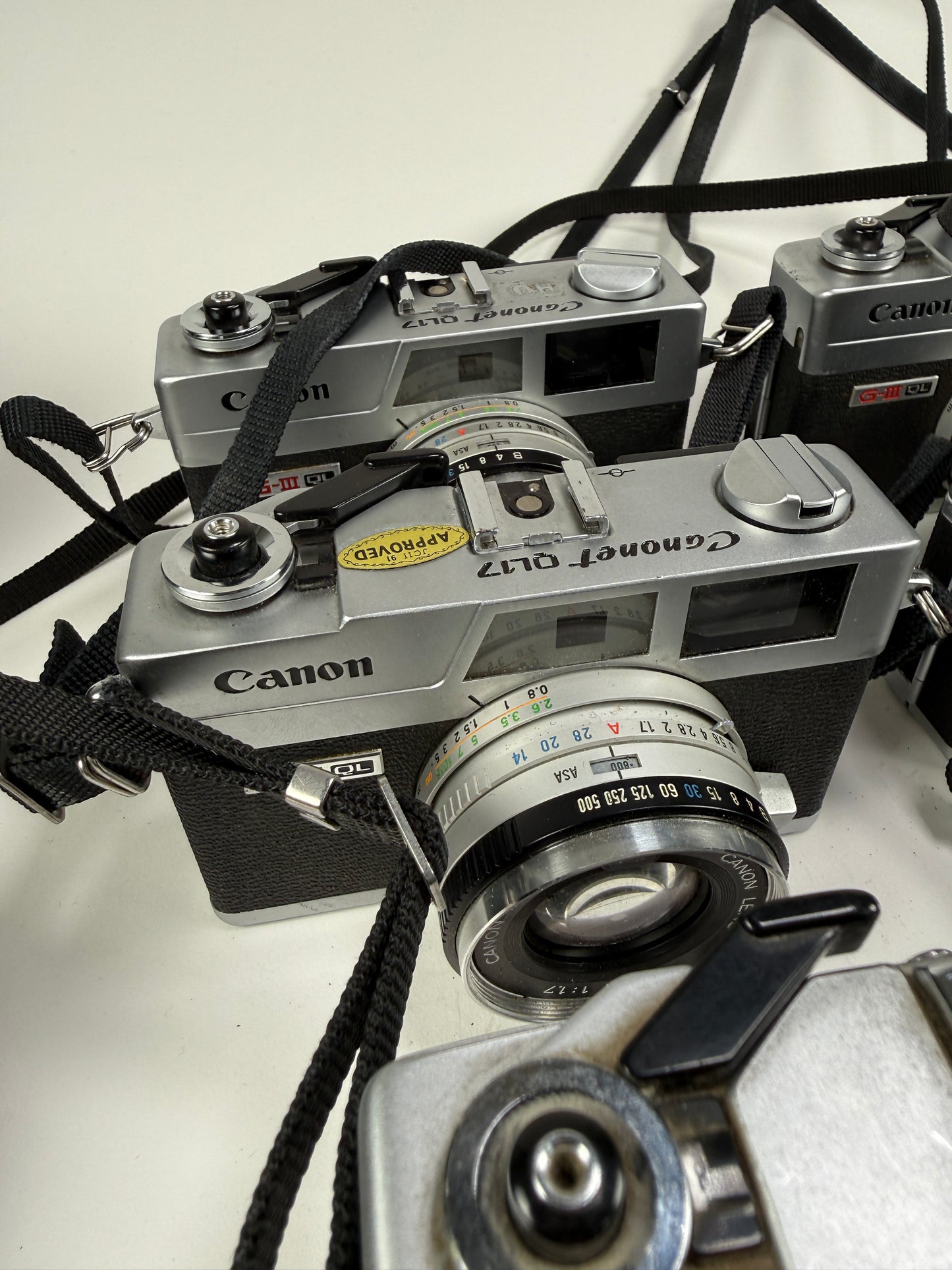 Canon Canonet QL17 GIII 35mm Rangefinder Film Camera lot of 6