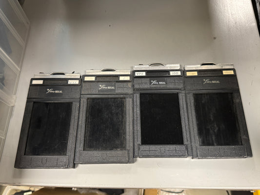 Lot of 4 Lisco Regal 2-1/4 x 3-1/4" (6x9cm) Plastic Cut Film Holders