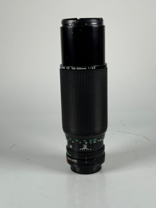 Canon New FD NFD 100-300mm f5.6 MF Zoom Lens