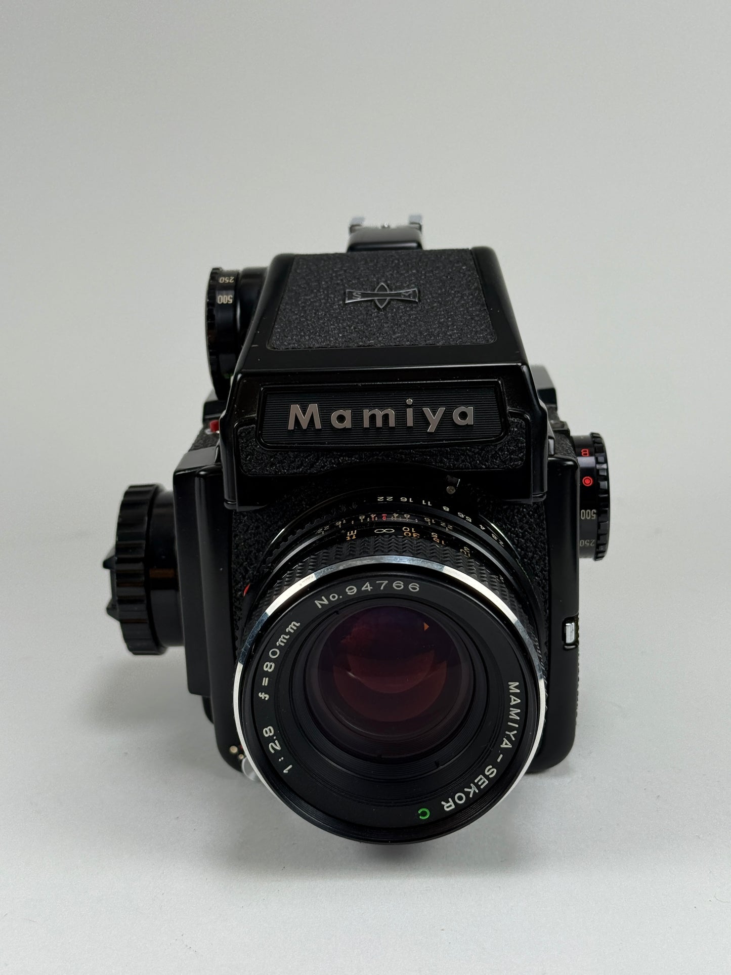 Mamiya 645J, AE Finder, Sekor C 80mm f2.8, 120 back Medium format camera kit