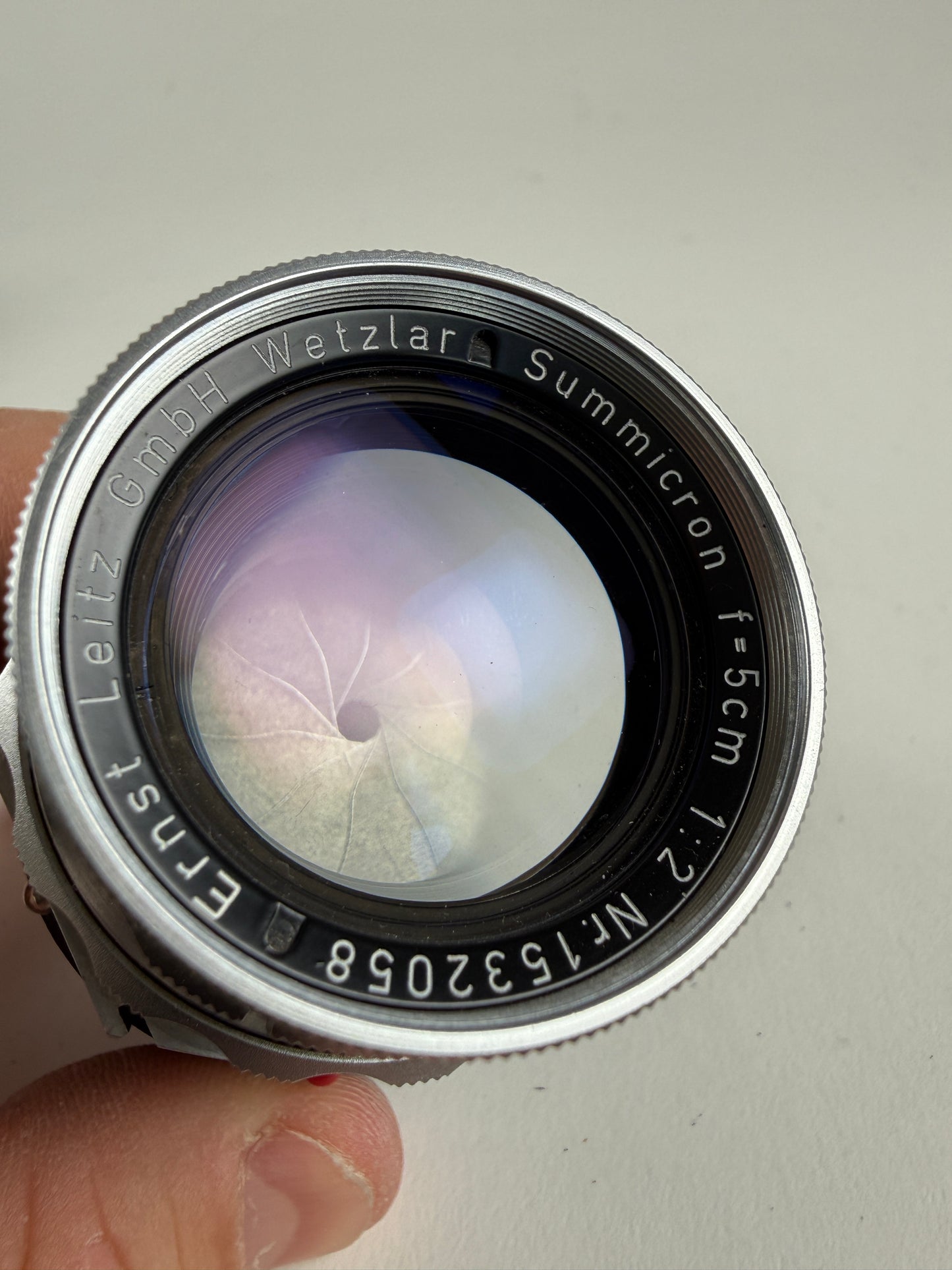 Leica Leitz Wetzlar Summicron-M 50mm F2 Dual Range DR f2 Lens Rigid