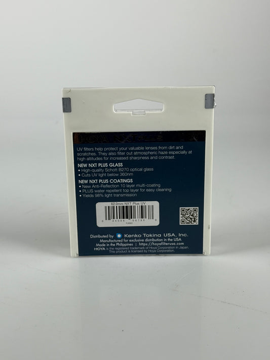 Hoya NXT Plus UV 62mm Lens Filter