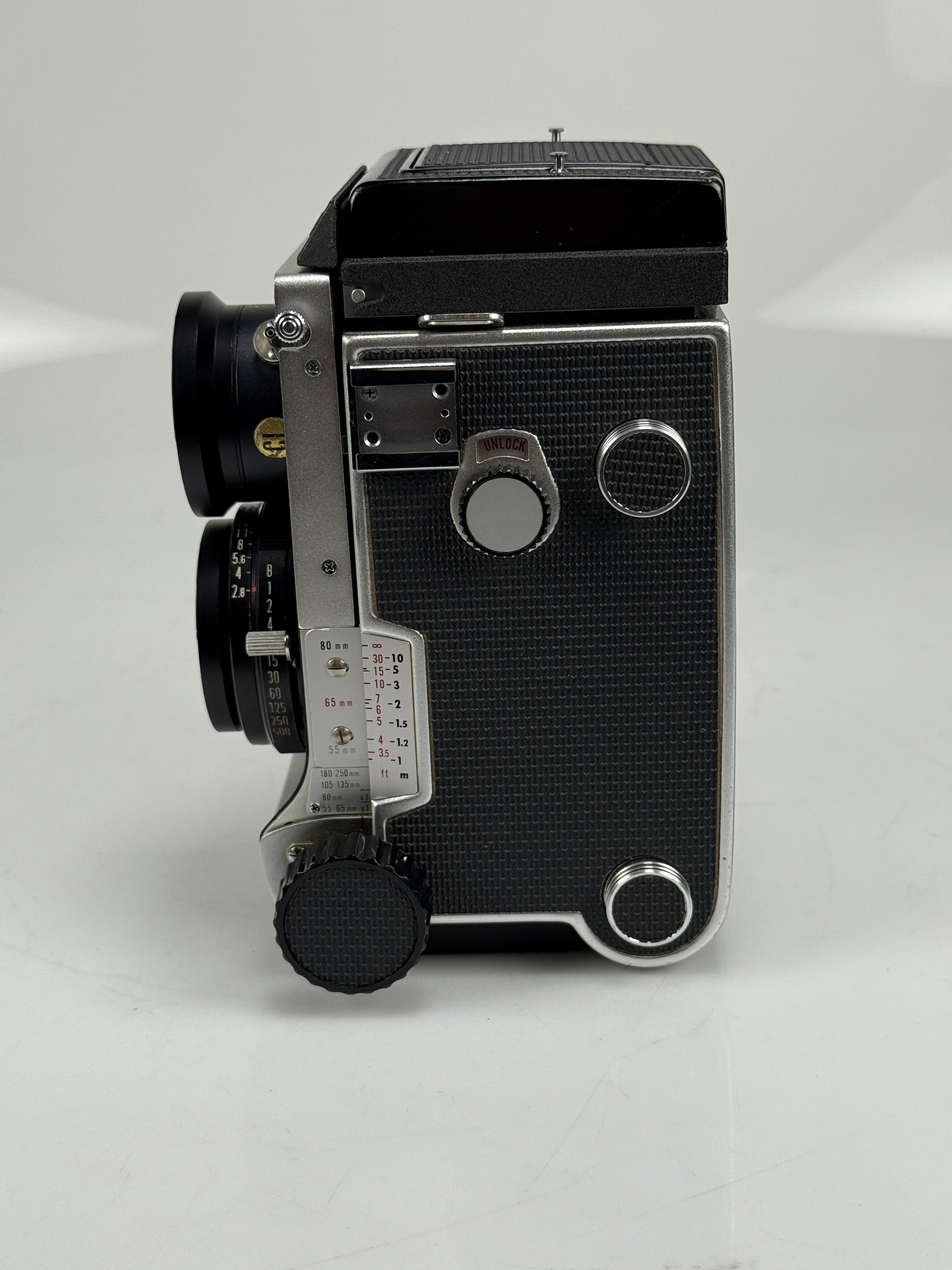 Mamiya C220 Pro TLR medium format Film camera kit 80mm f2.8 blue
