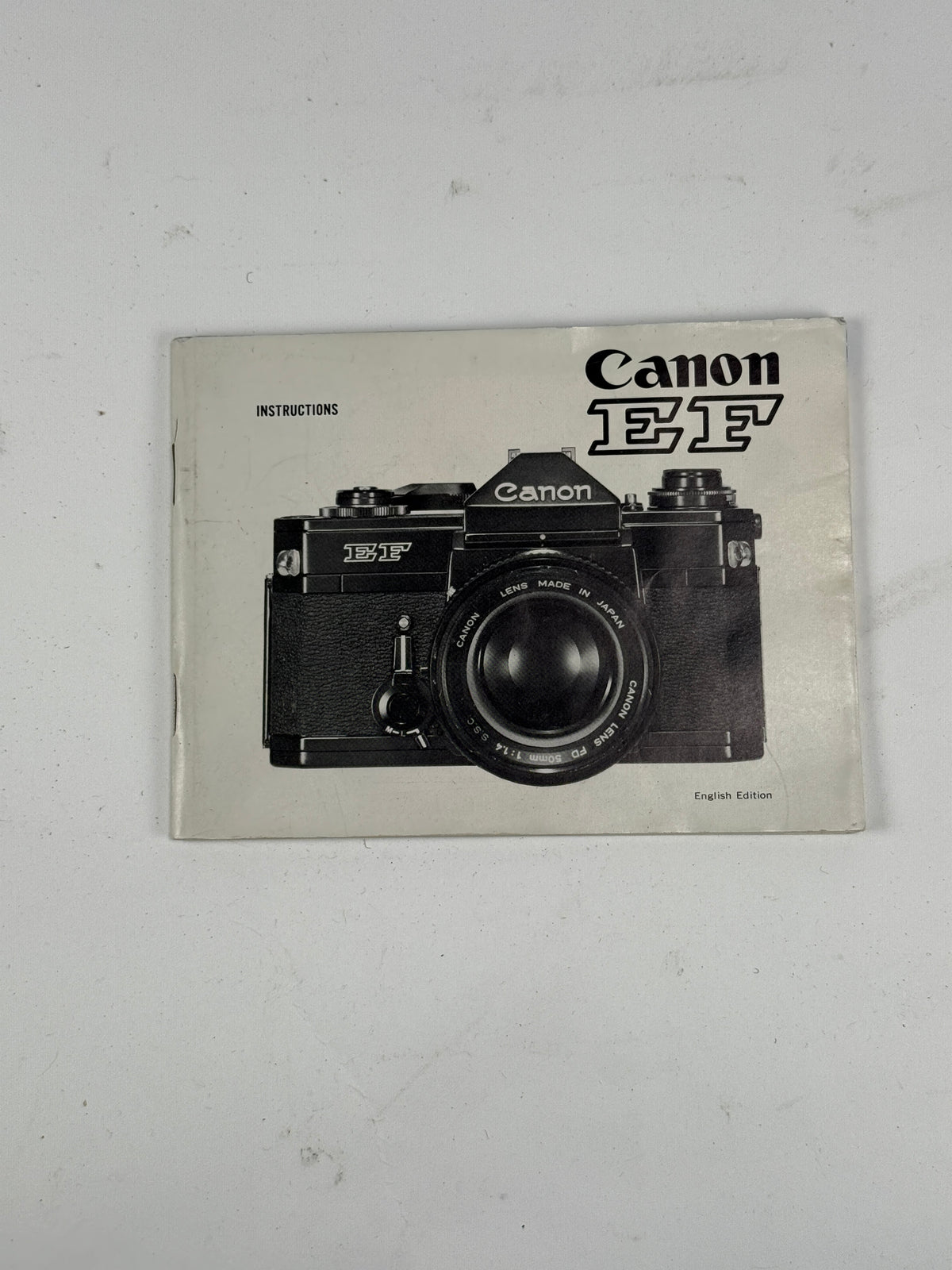 Canon EF Instruction Manual, Original english