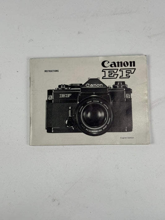 Canon EF Instruction Manual, Original english