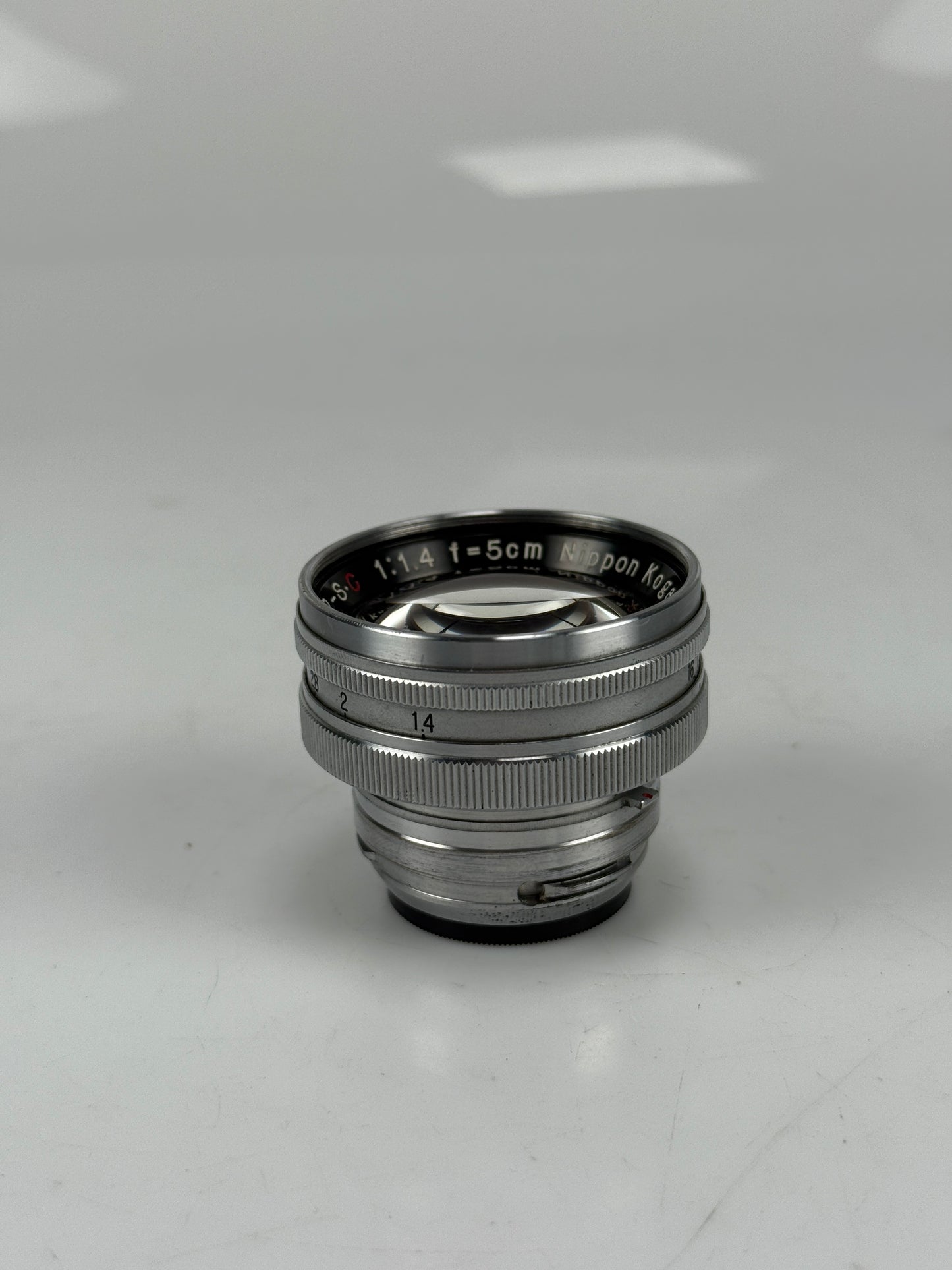 Nikon Nikkor S C 5cm 50mm f1.4 Nippon Kogaku Rangefinder Lens Chrome