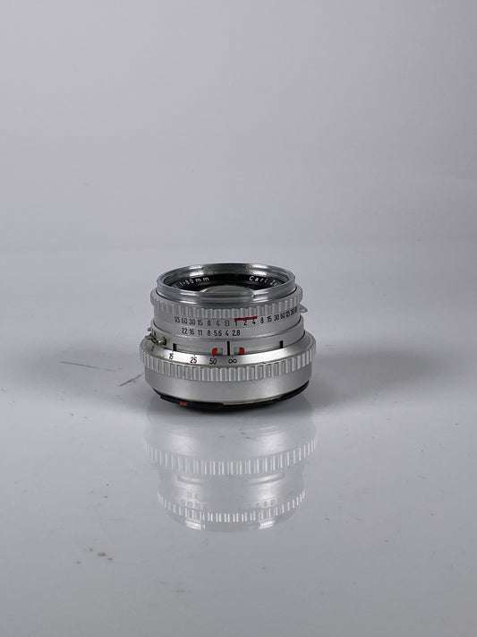Hasselblad Carl Zeiss planar C 80mm F2.8 lens chrome