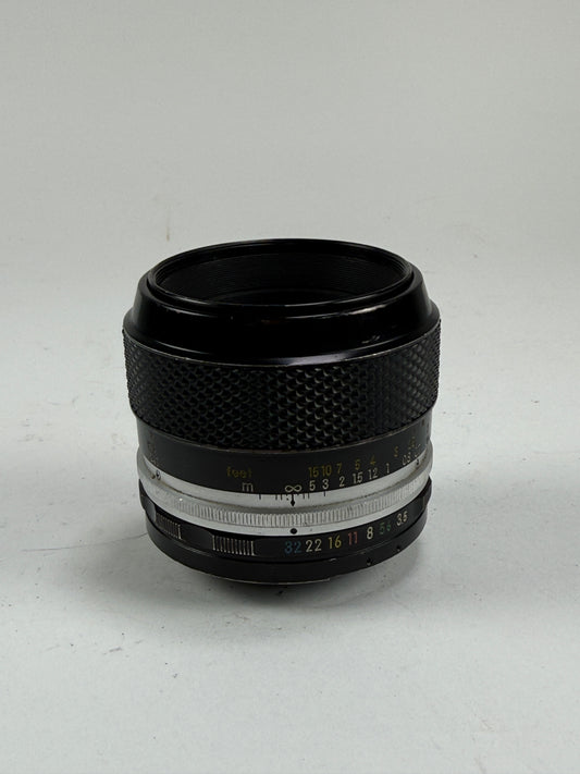 Nikon Nikkor Non AI 55mm f3.5 Micro Lens