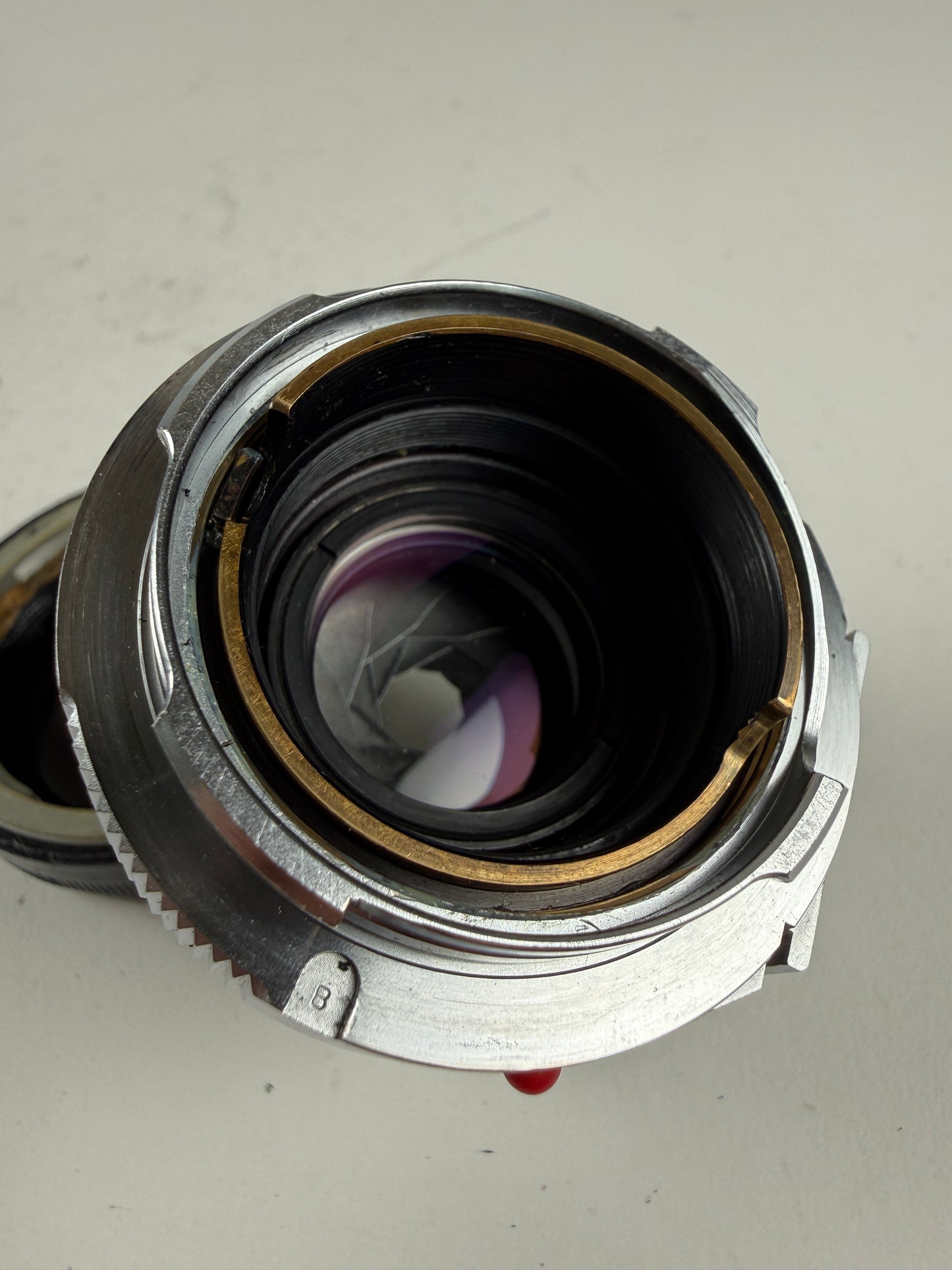 Leica Leitz Wetzlar Summicron-M 50mm F2 Dual Range DR f2 Lens Rigid