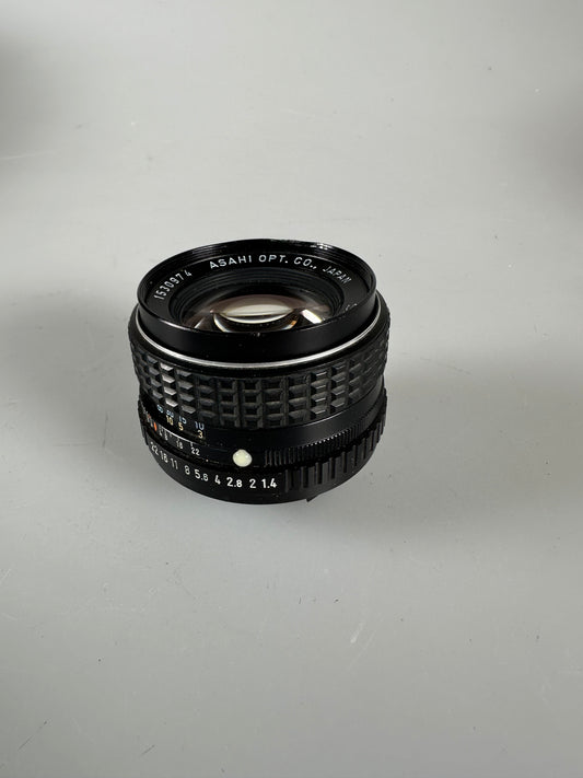 Asahi SMC Pentax 50mm F1.4 MF Lens K Mount