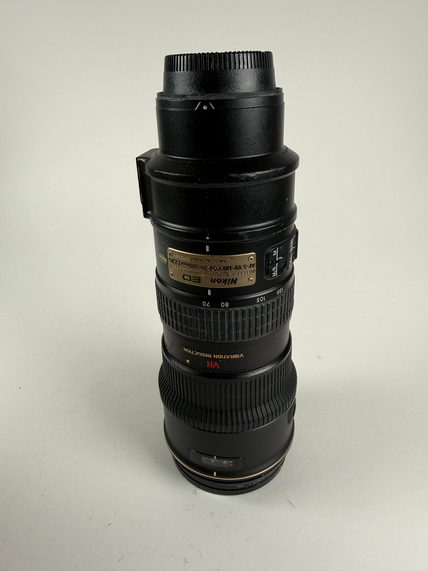 Nikon Nikkor AF-S 70-200mm f2.8 G ED VR Lens