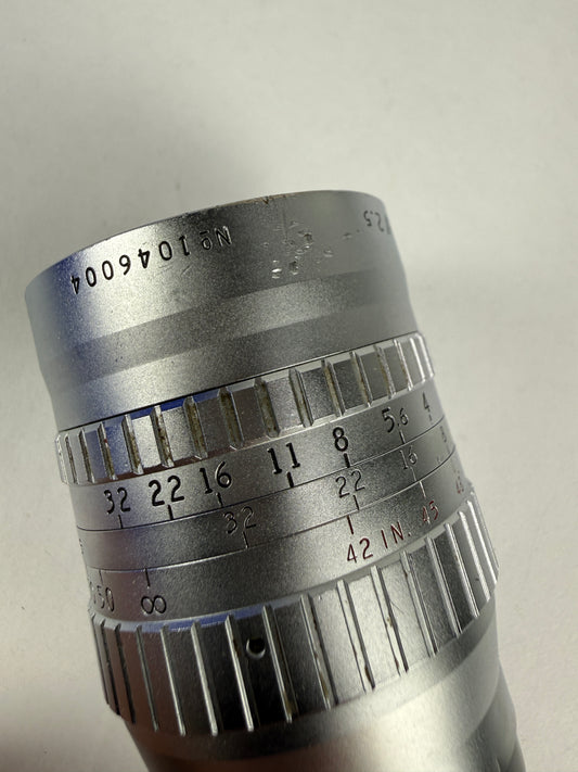 B&H Angenieux 3 Inch 75mm F2.5 C Mount Lens Camera Adapt M4/3 BMPCC Bolex