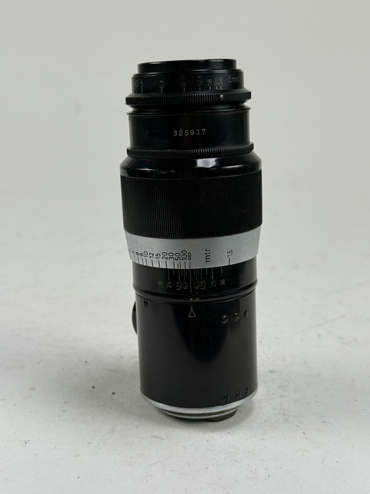Leica 13.5cm (135mm) f4.5 Hektor LTM M39 Lens Black/Chrome