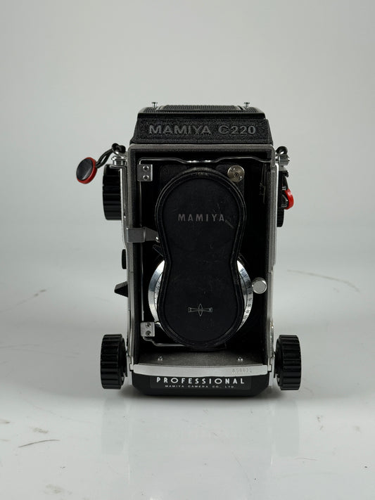 Mamiya C220 Pro TLR medium format Film camera kit 80mm f2.8 blue dot