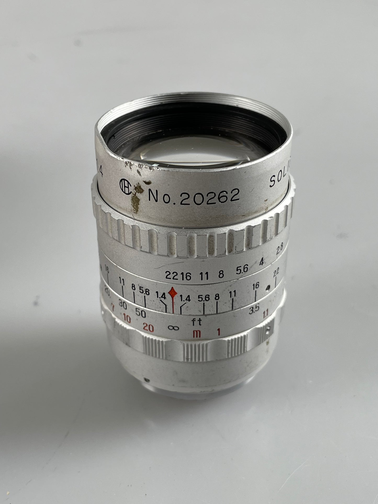 Soligor Television Lens 50mm f1.4 C Mount Cine Lens