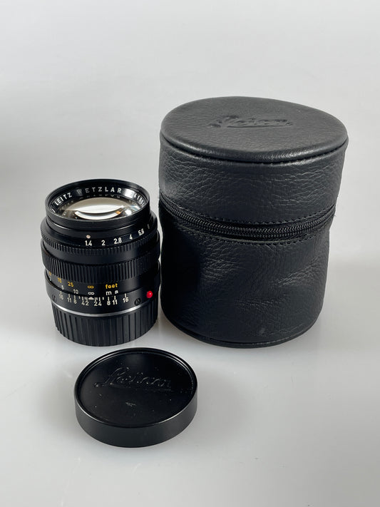LEITZ Leica Summilux M 50mm F1.4 E43 Ver.II V2 Black Lens