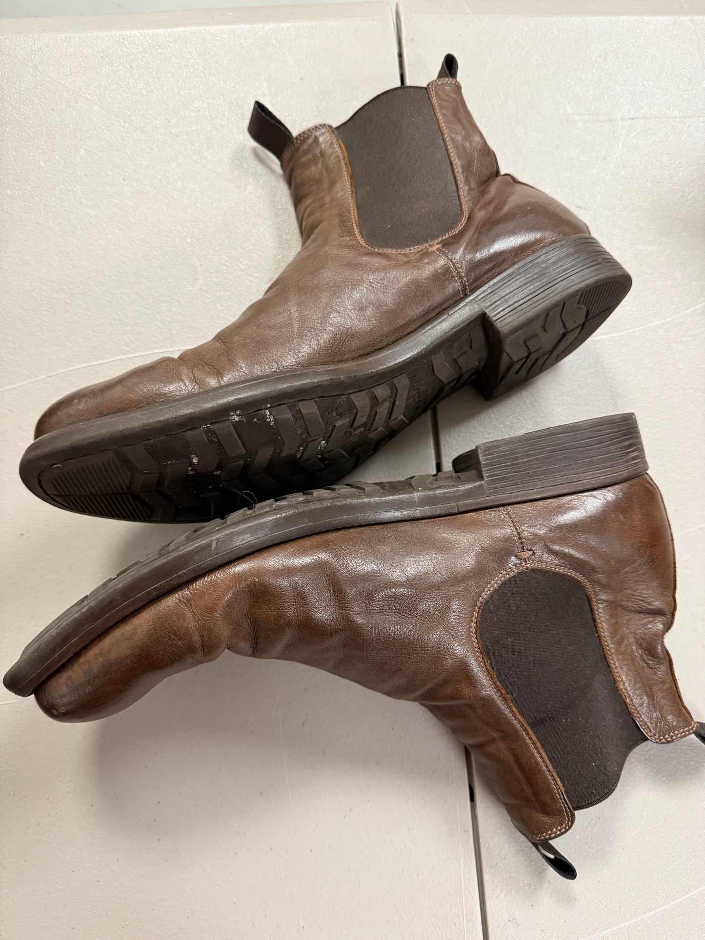 Officine Creative Chelsea Boots Brown Size 45 Euro / 12 US