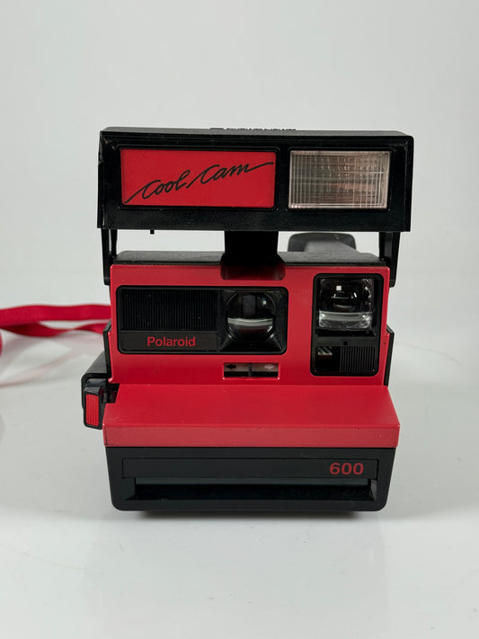 Polaroid Red cool cam 600 AutoFocus Instant Film Camera