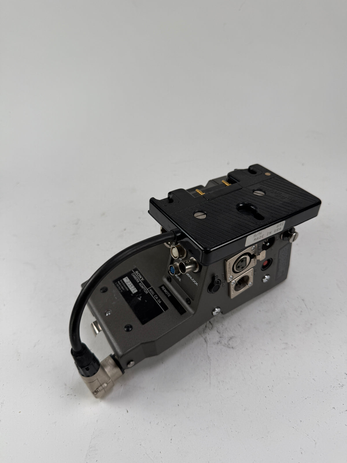 Sony Beta Cam Adaptor Model CA-3A With Anton Bauer Battery Mount