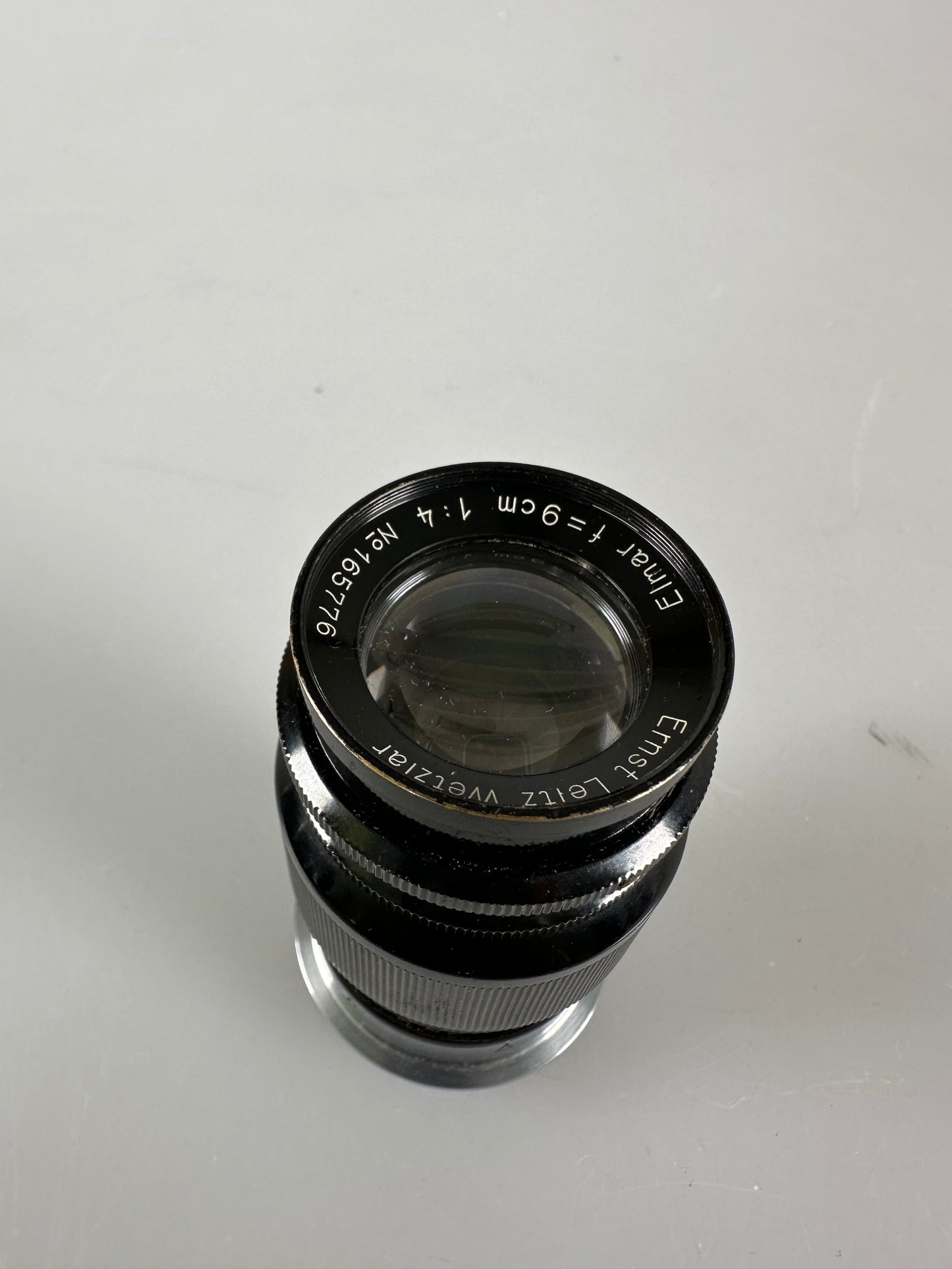 Leica Elmar 90mm 9cm f4 Black Ltm screwmount lens