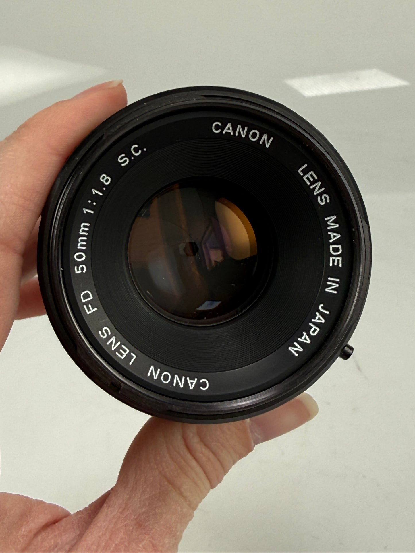 Canon 50mm F1.8 SC FD mount lens