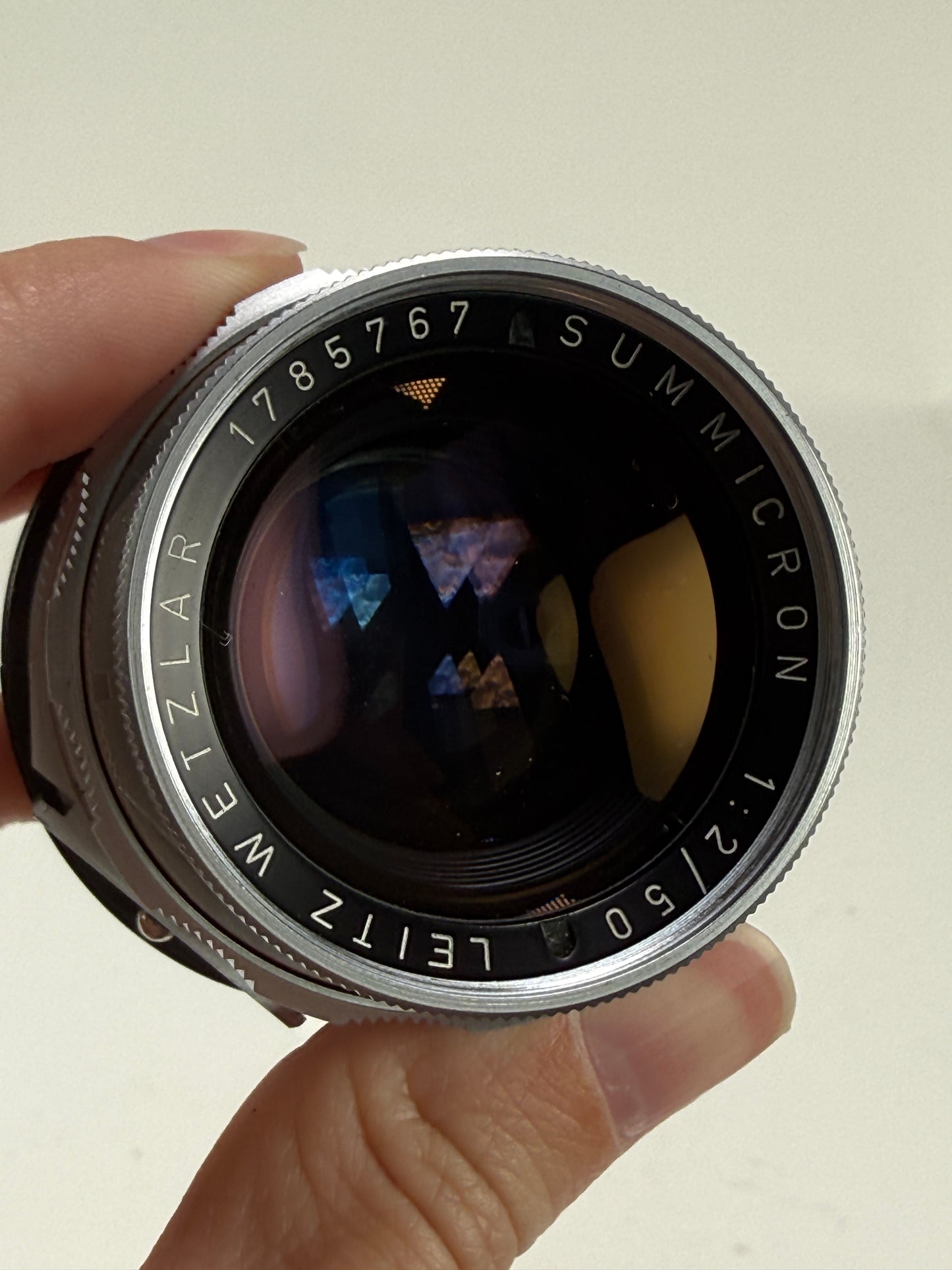 Leica Leitz Wetzlar Summicron-M 50mm F2 Dual Range DR f2 Lens Rigid