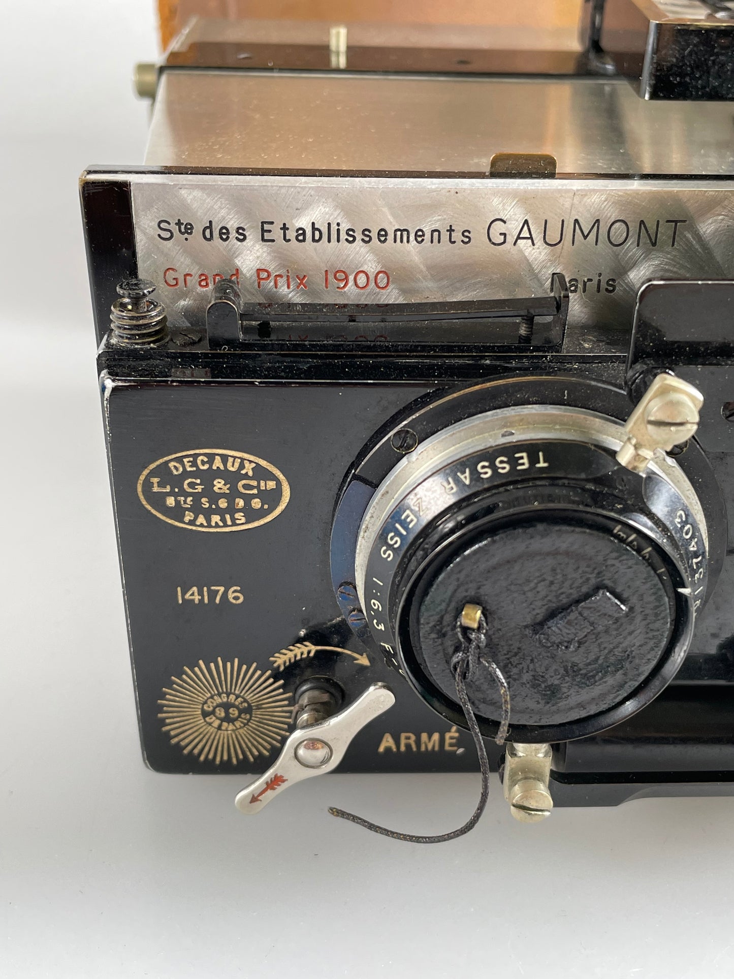 Gaumont Grand Prix 1900 stereo camera 6x13 zeiss tessar 84mm f6.3