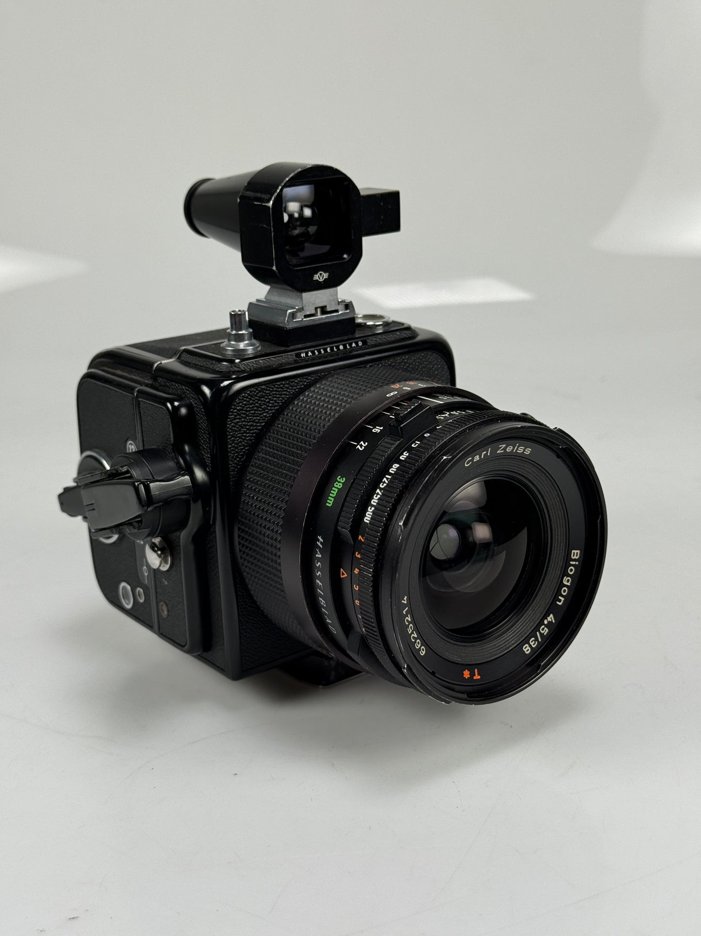 Hasselblad SWC/M Camera Biogon 38mm Lens Finder, A12 Back Black