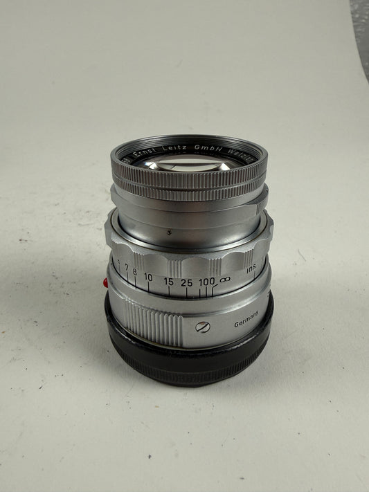 Leica Leitz Wetzlar Summicron-M 50mm F2 Dual Range DR f2 Lens Rigid