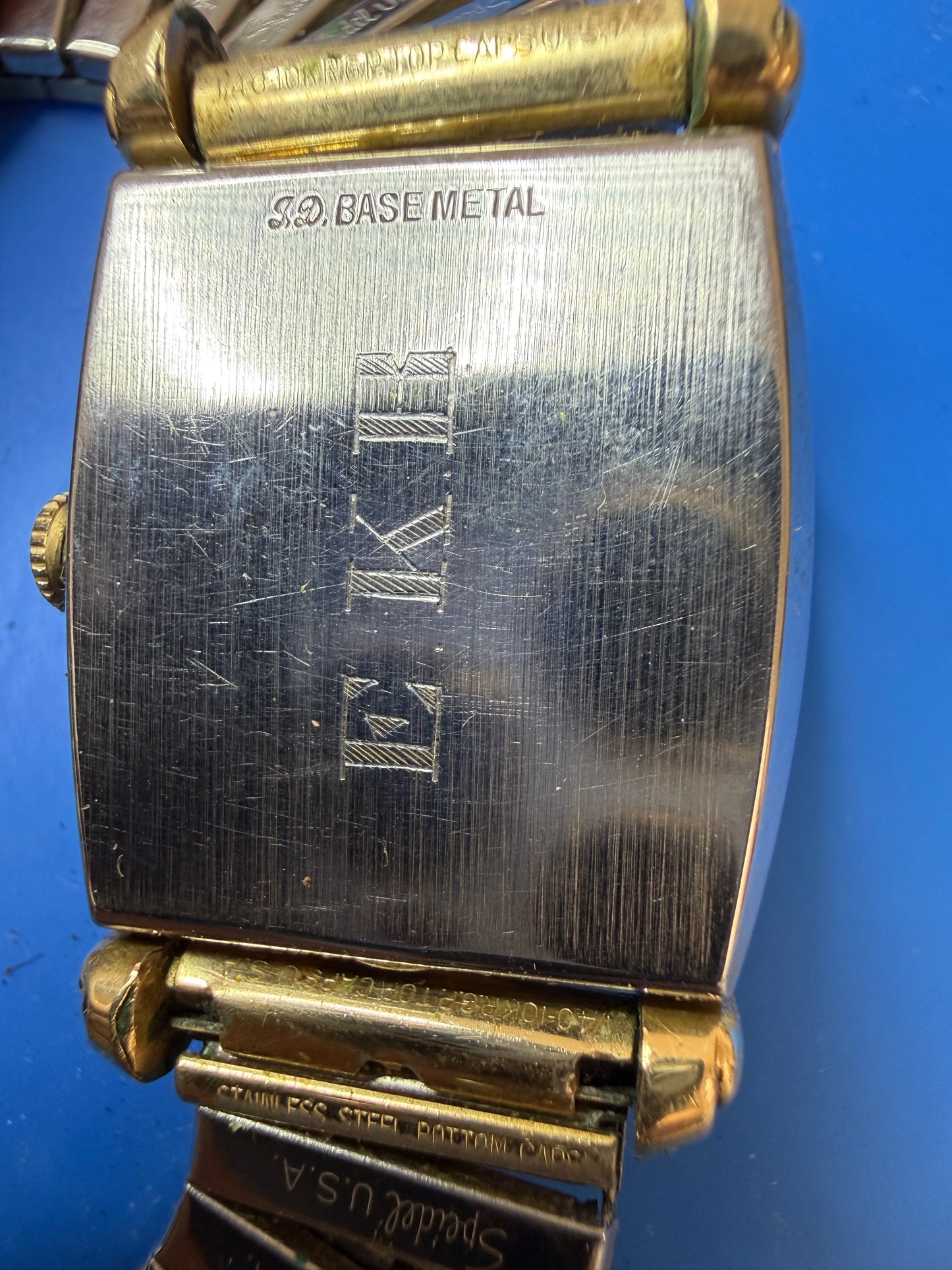 Vintage Mens Elgin 10K RGP Watch rolled gold plate manual wind