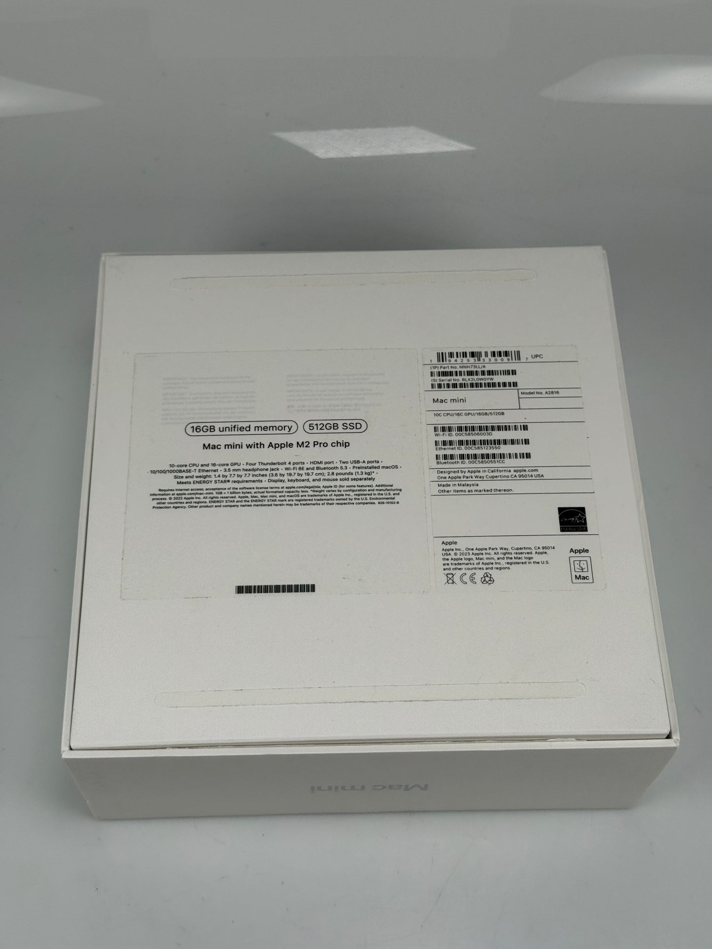 Apple Mac Mini (2023), M2 Chip, 16GB RAM, 256GB SSD