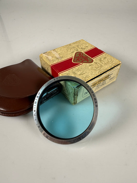 Rollei Bay IV Filter Hellblau blue For Camera TLR Rolleiflex Wide RARE WIBLA