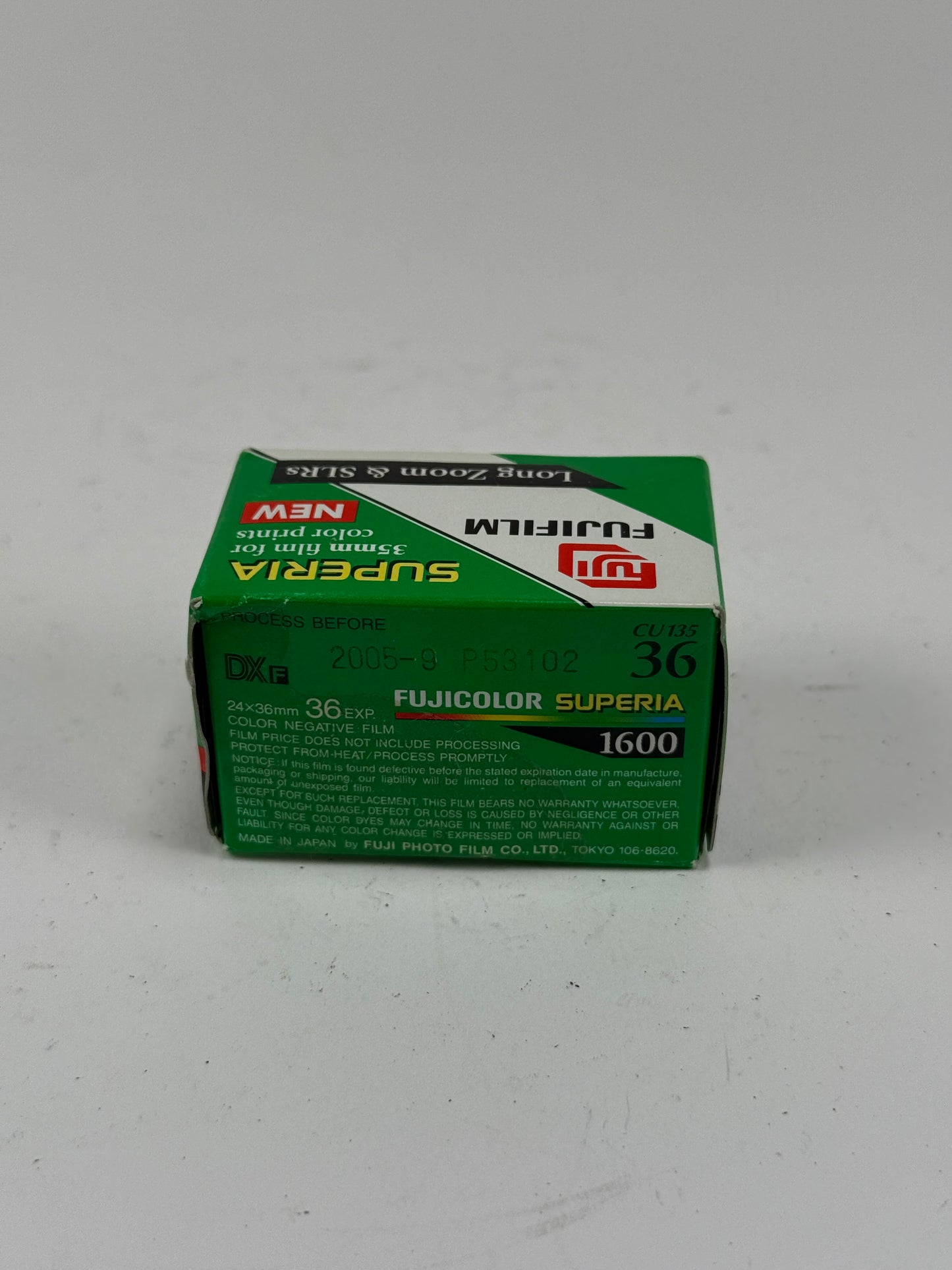 Fuji Fujicolor FUJIFILM Superia 1600 expired 35mm color film roll 36 exposures