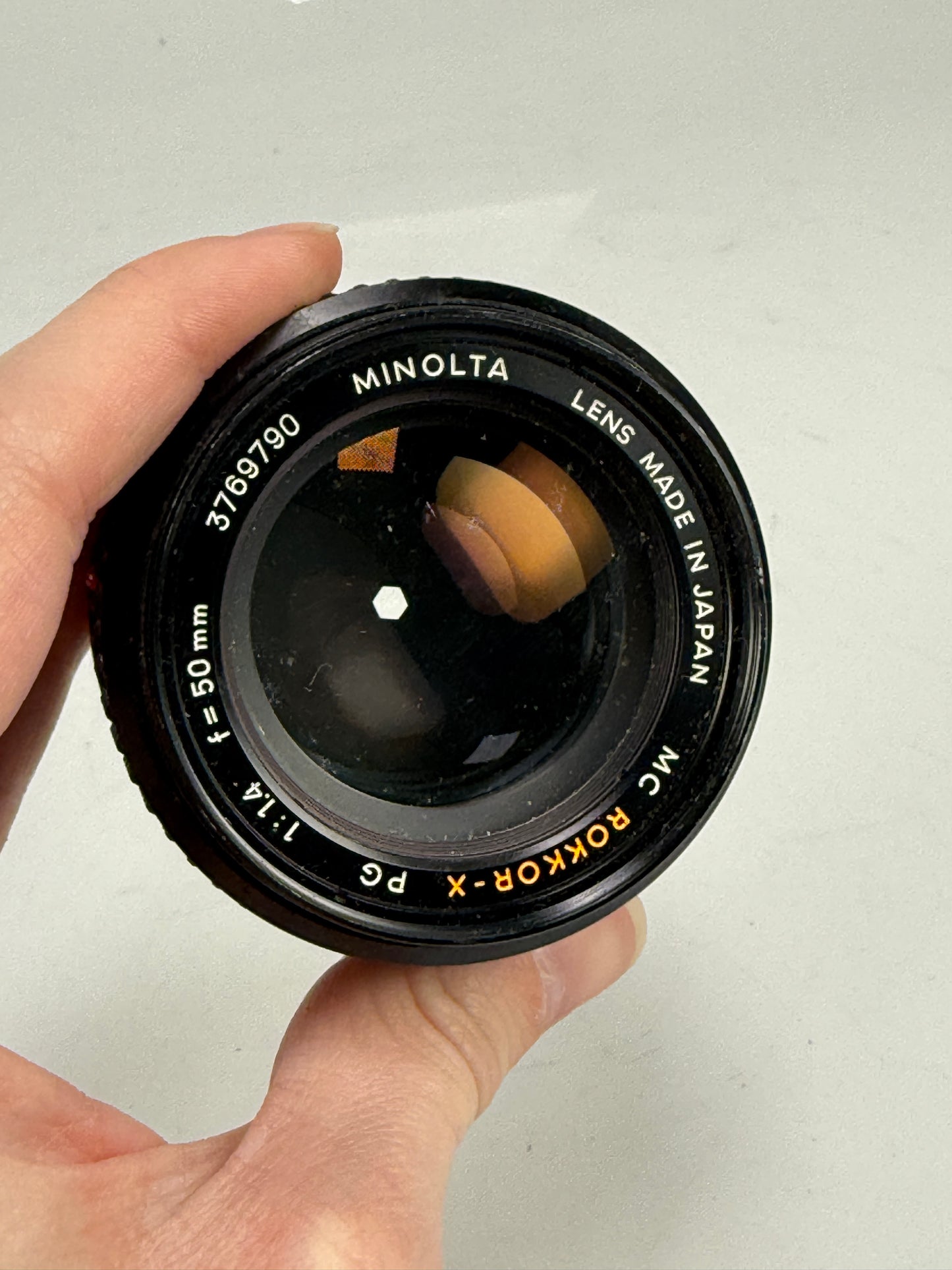 Minolta MD Rokkor-X 50mm f1.4 manual focus lens
