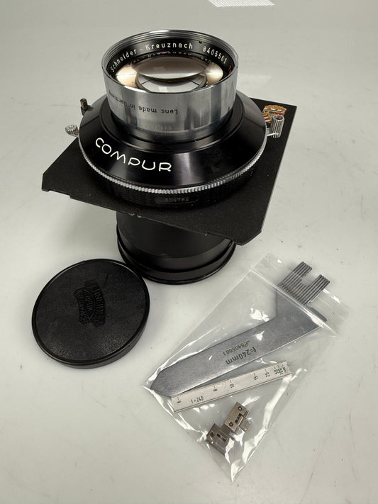 Linhof select Schneider Tele-arton 240mm f5.5 Large format lens, with cam RARE