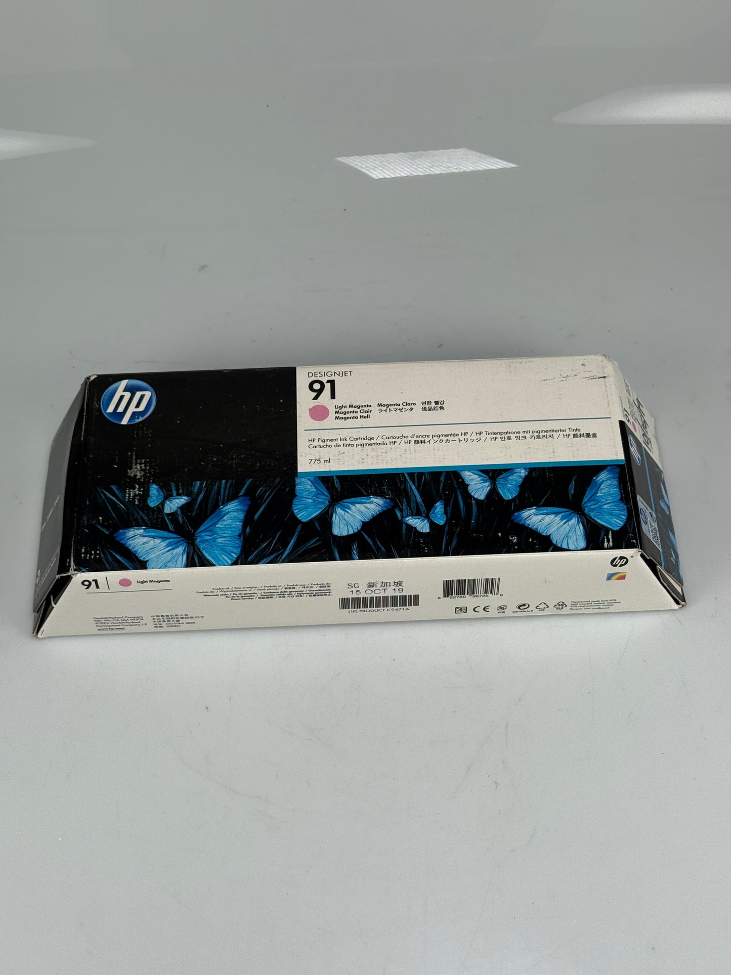 Genuine HP 91 Matte Black Ink Cartridge C9464A 10/2019