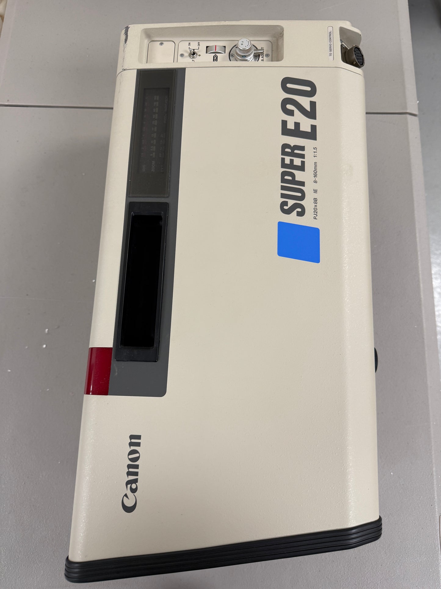 Canon Super E20 PJ20x8B IE 8-160mm f1.5 TV Lens w/ Servo Module