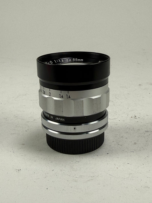 Nikon Nikkor-O 55mm f1.2 CRT RARE High Resolution Lens