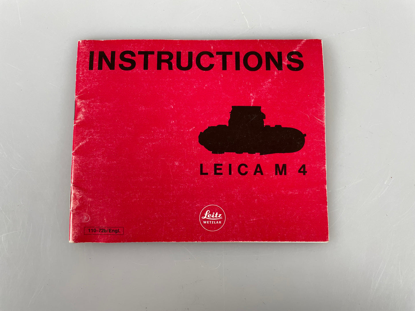 Genuine Leica M4 Instruction Manual Booklet